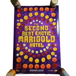 The Second Best Exotic Marigold Hotel 2015 Movie Poster 27x40 Judi Dench D/S